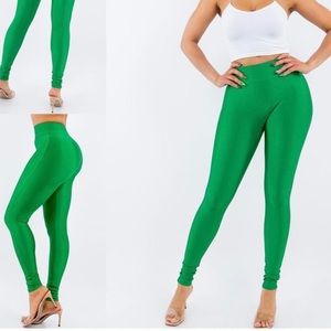 Elastic Waistband Leggings,Spandex comfortable and adjustable to the body.